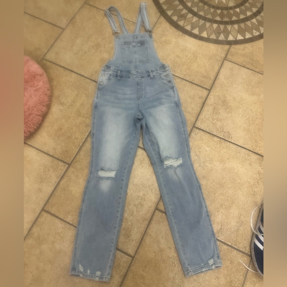 JUDY BLUE Steaight fit Overalls Medium